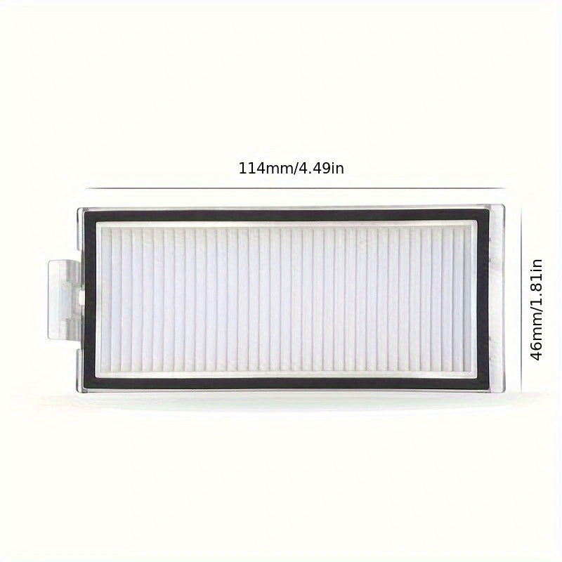 Xiaomi Roborock Q7 Max va Q7 Max+ T8 robot tozalagichi bilan mos keladigan 6 ta qayta ishlatiladigan HEPA filtrlar to'plami, plastik pol ulanish aksessuarlari bilan birga