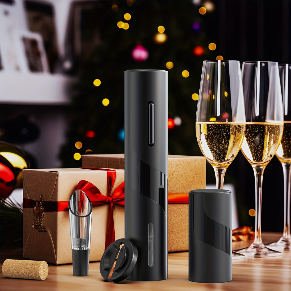 Elektr quvvatli vino shishasi ochgich to'plami, folga kesgich va vakuum yopgich bilan