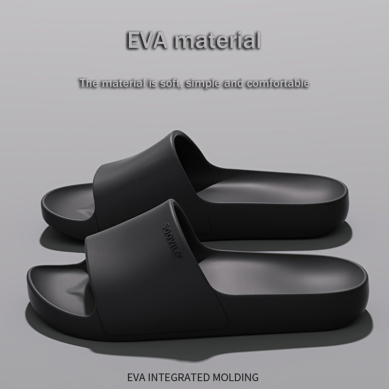 EVA Slaydlar - Ichki/tashqi foydalanish uchun sirpanmaydigan, qulay ochiq barmoq sandallari, hammom va norasmiy kiyimlar uchun ideal.