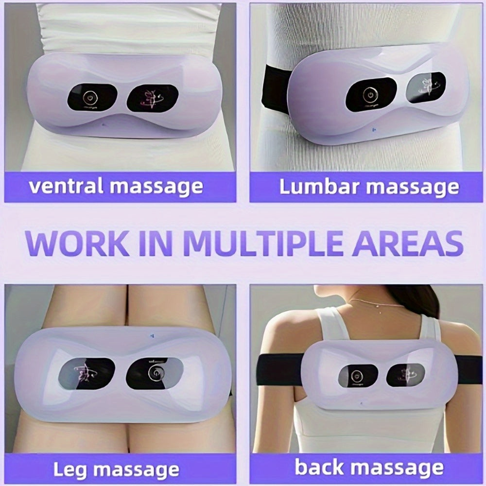 Women’s USB Rechargeable Electric Waist Massager Belt with 5 Vibration Modes