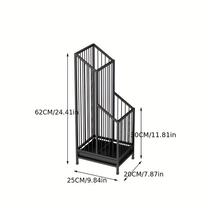 European-Style Metal Umbrella Stand Waterproof Decorative Storage for Home and Hotel Entrances