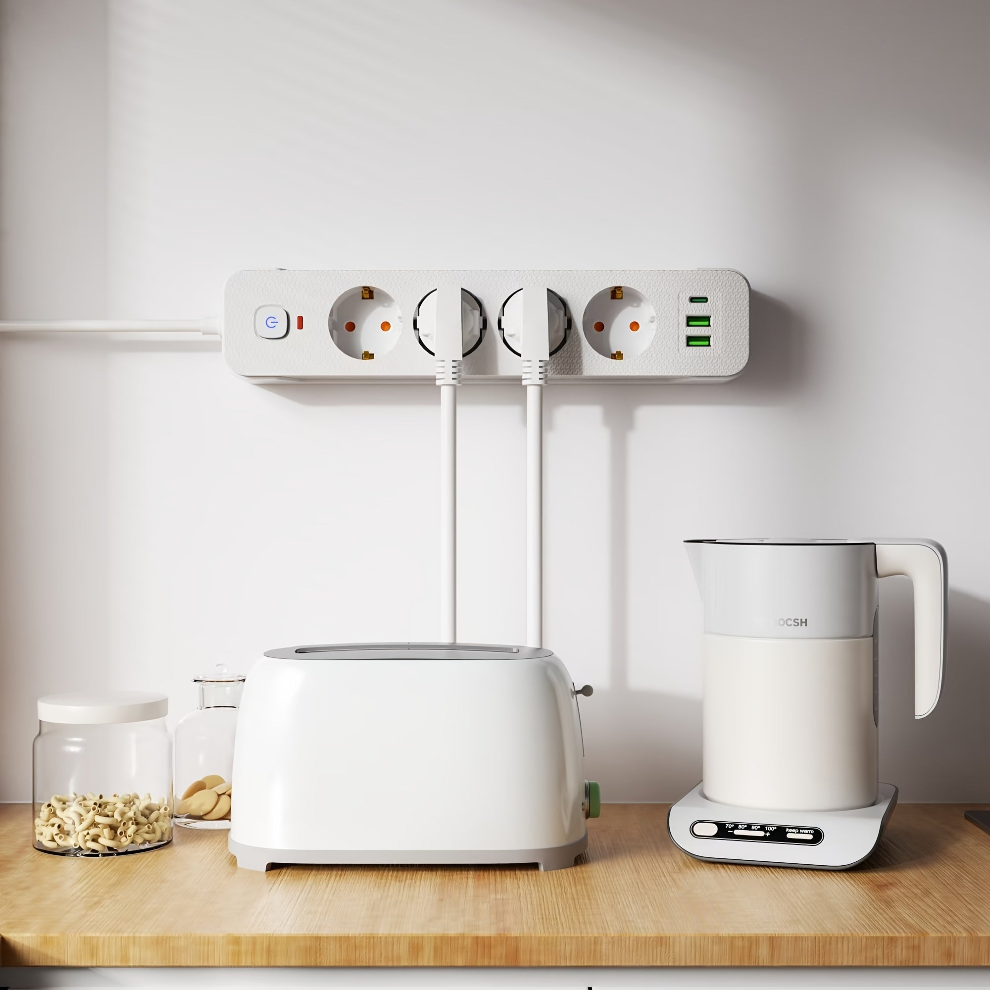 7-connectorli USB zaryadlash stantsiyasi quvvati taxtasi smartfonlar va qurilmalar uchun avtomatik sezish texnologiyasi bilan