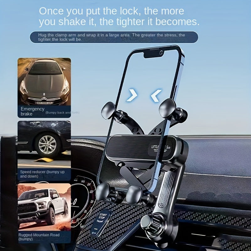 Universal avtomobil telefon uchun tutqich havo venti o'rnatish gravitatsiya aylanishi