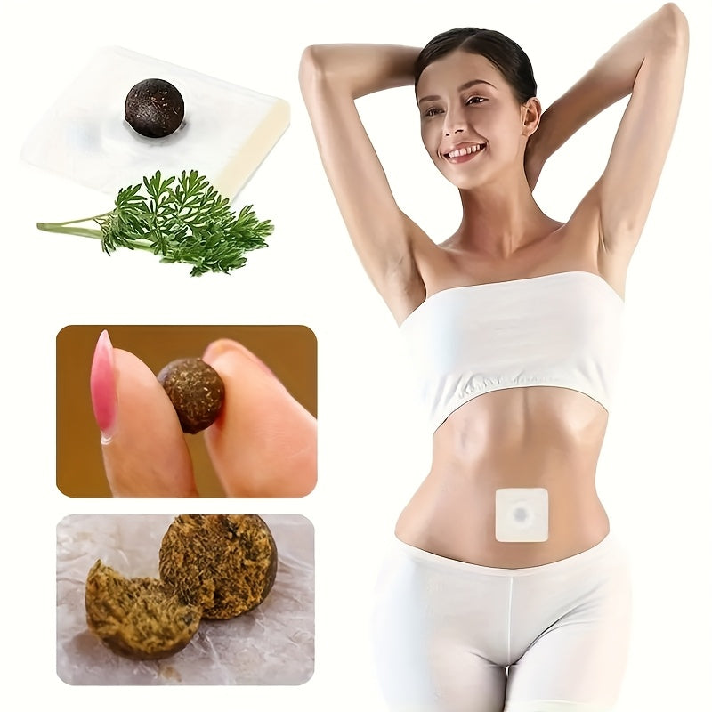 30/60 dona Mugwort Patch - nafas oladigan to'qilmagan mato, qorin uchun mos