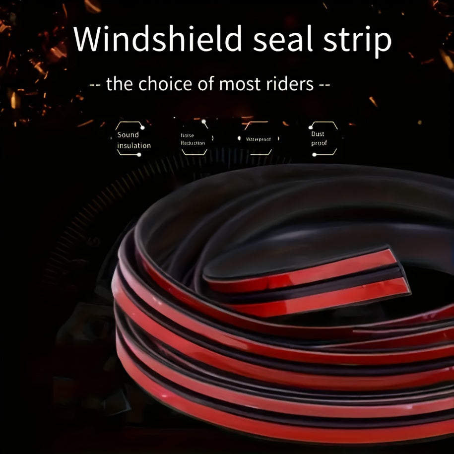 Tira de sellado para parabrisas de coche, banda de goma, sellador de clima, 4m, impermeable, a prueba de ruido