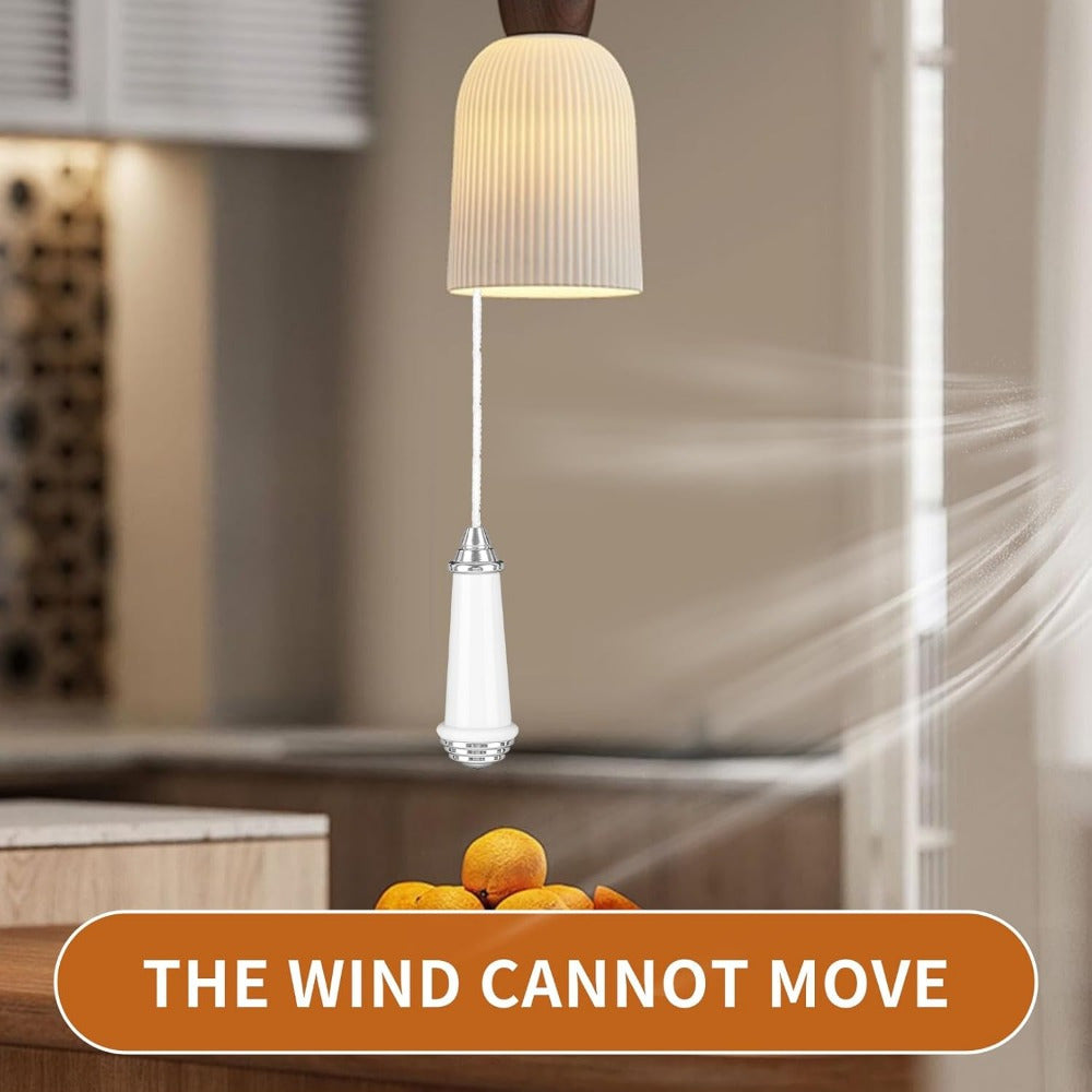 Stainless Steel Chrome Finish Toilet Ceiling Light Fan Switch with 100cm Nylon Pull String