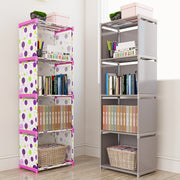 Metal Bookshelf with Multiple Tiers and Easy Assembly in 5 Colors