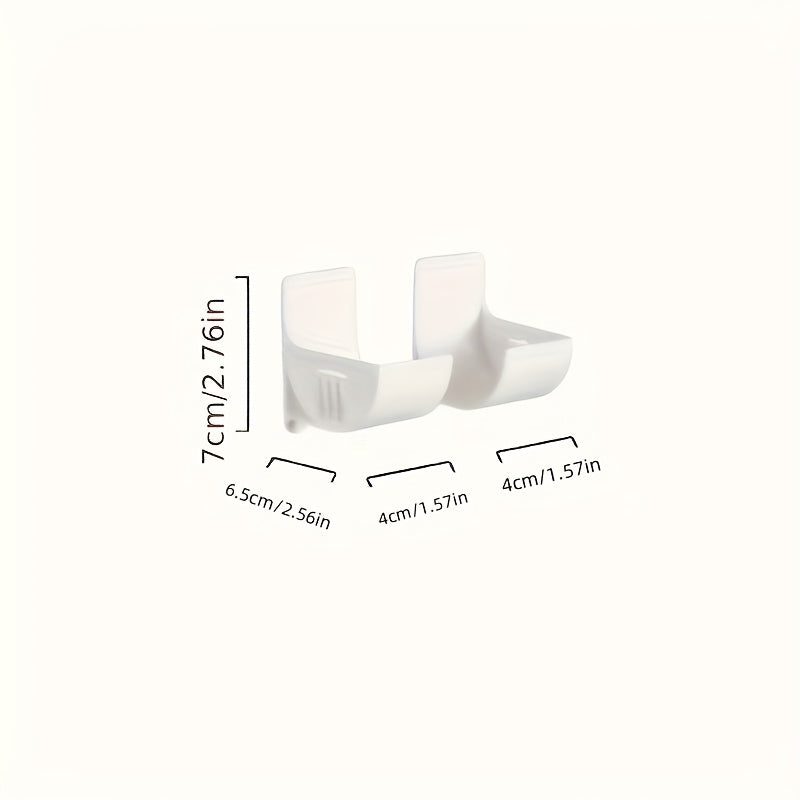 2 dona plastik teshiksiz muzlatgich saqlash tokchalari, sumkalar uchun yon tashkilotchilar