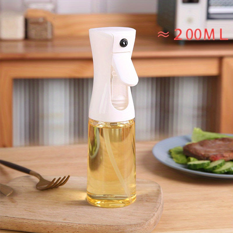 Cooking Oil Spray Bottle 200ML, Refillable Canola Oil Dispenser for Baking Frying Grilling