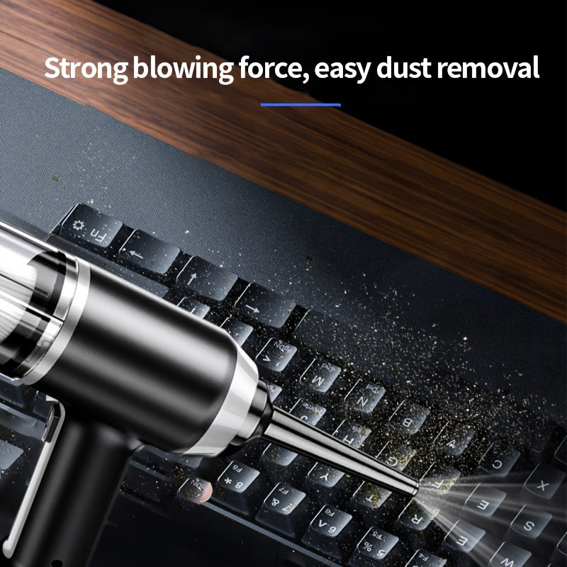 Handheld Car Vacuum Cleaner With Blower Function Compact Dust Remover