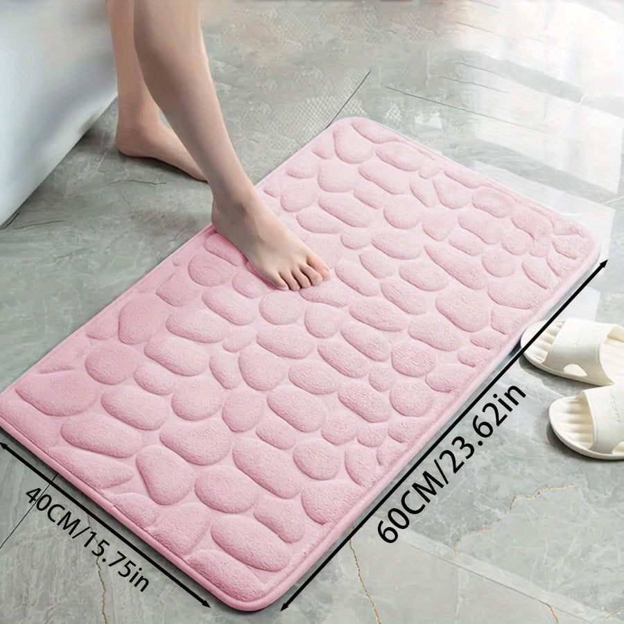 Zarif tosh naqshli poliester hammom matosi, yuqori zichlikdagi ko'pik, sirpanmaydigan to'qima dizayni. Hammom, dush, hammom bezaklari uchun juda singdiruvchi va yumshoq qulaylik.