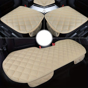 Plush Car Seat Cushions Set with Storage Bag Soft Warm Comfortable Universal Fit