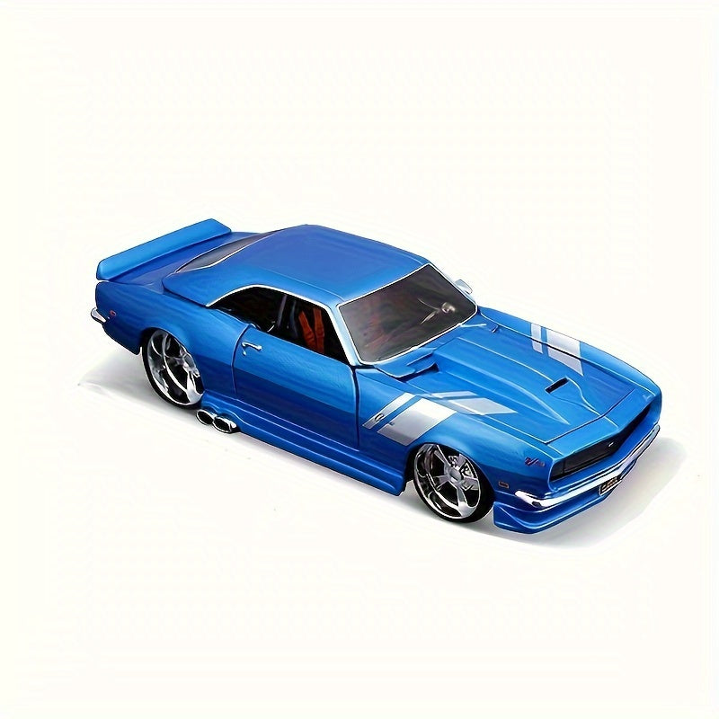 Kids Diecast 1:24 Scale Blue Chevrolet Camaro Z/28 Model Car Collectible