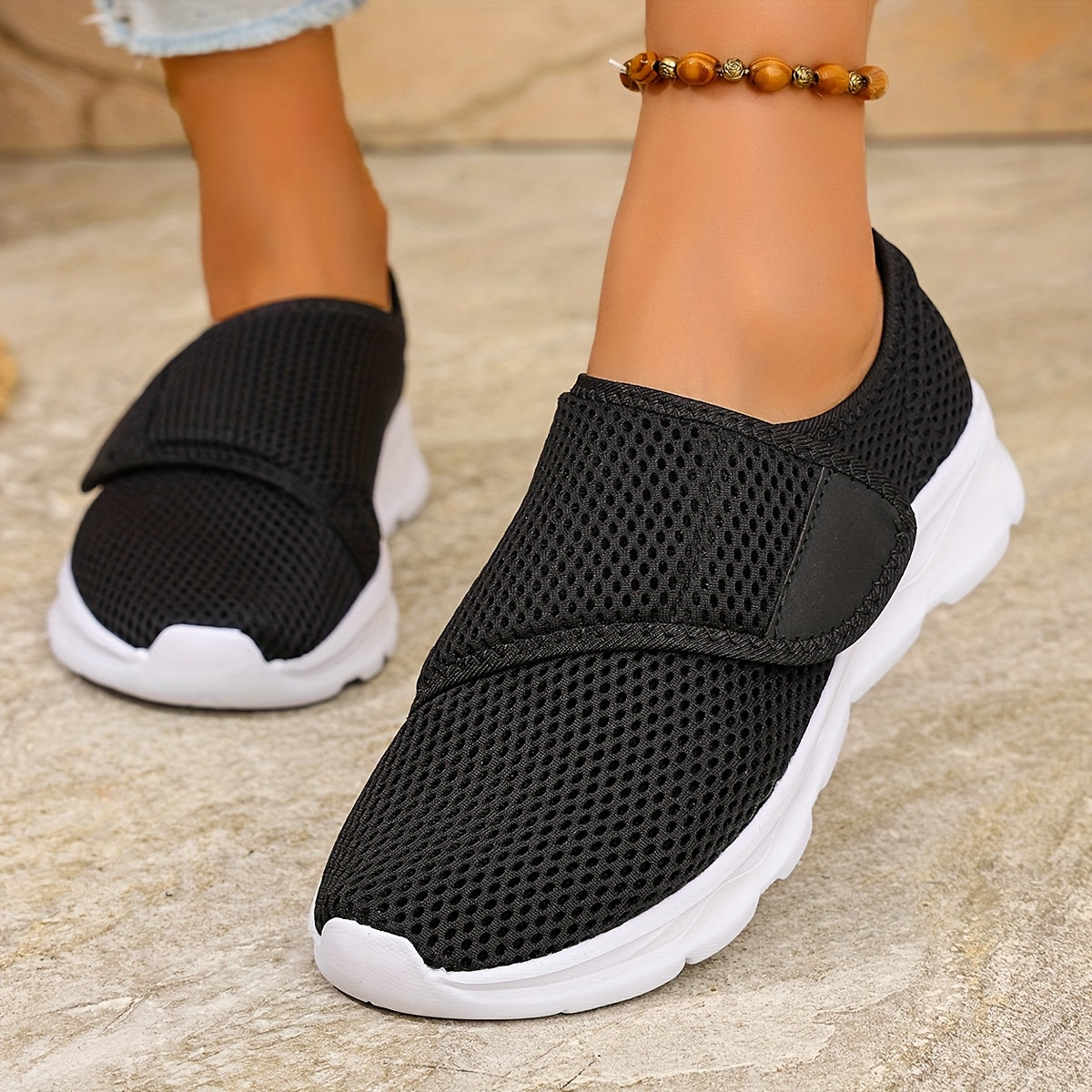 Unisex Orthopedic Sneakers for Wide Swollen Feet Adjustable Soft Soles