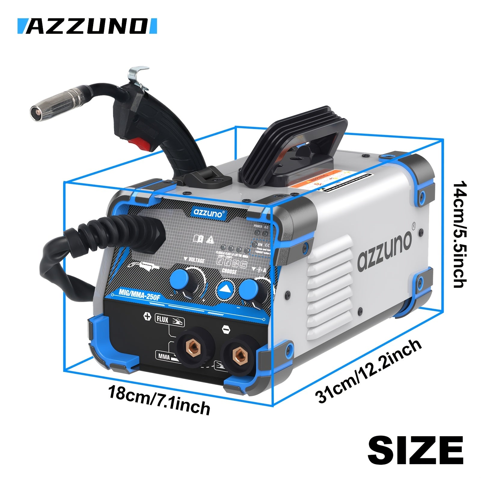 3-in-1 Portable Welding Machine 120Amp MIG MMA Stick 220V European Plug