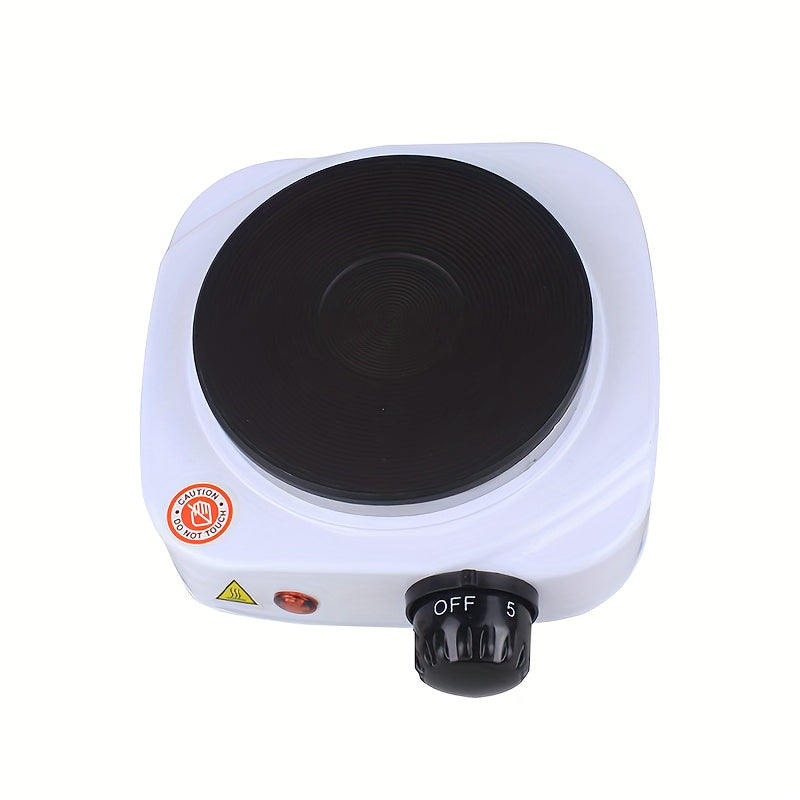 Компактная белая электрическая плита с регулируемым контролем температуры для кемпинга, путешествий и домашней готовки 220В-240В портативная