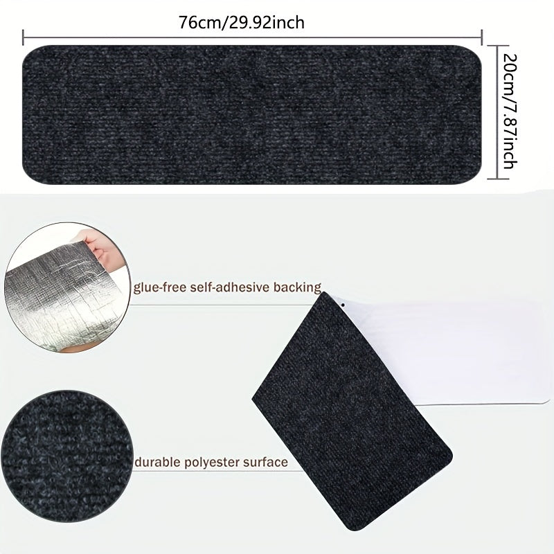 Outdoor Waterproof Stair Treads 12 Steps Non-Slip Anti-Skid Strips 4mm Thick