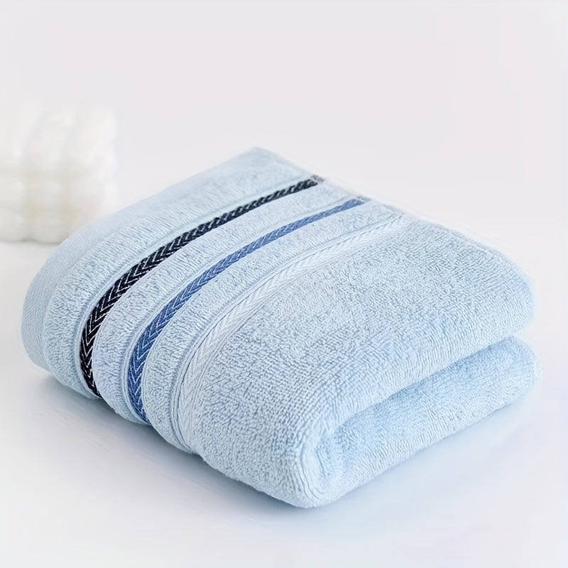 Soft Cotton Hand Towels with Striped Pattern for Home Travel and Outdoor Use