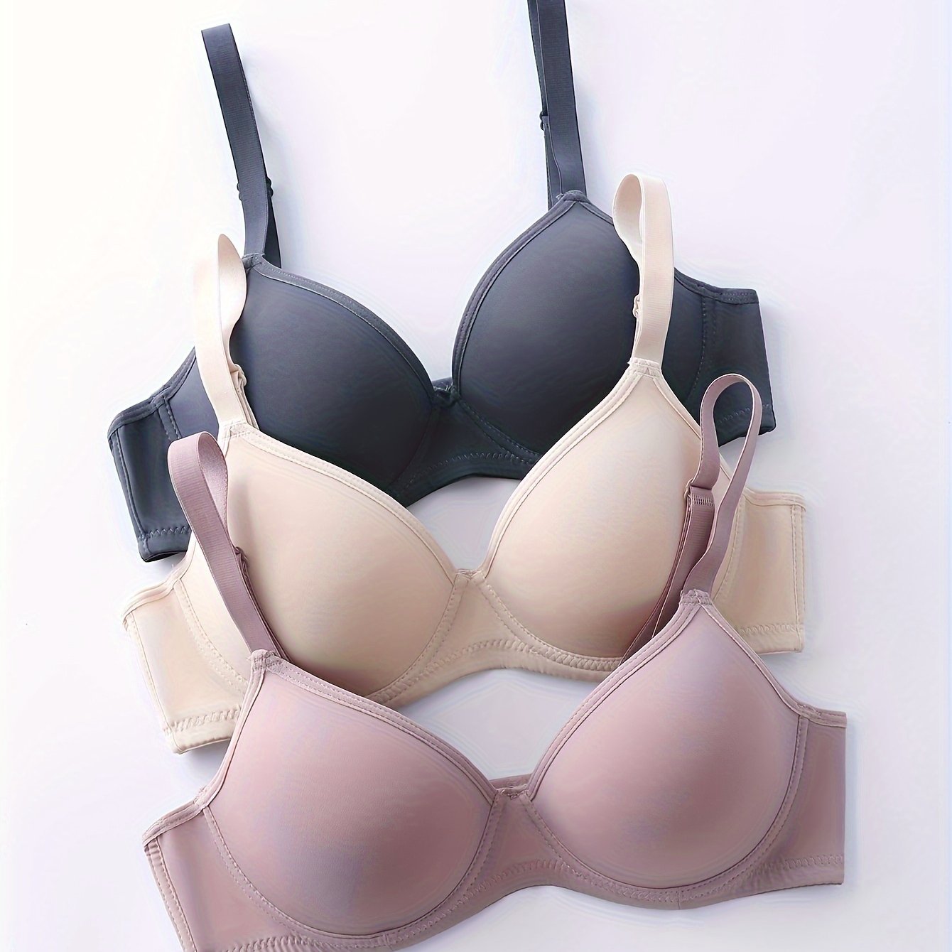 Seamless Push Up Bras Solid Comfortable Everyday Wear