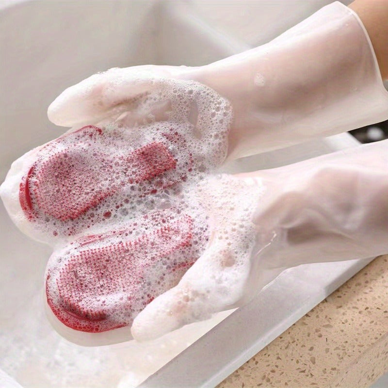 Guantes a prueba de agua para lavar platos para limpieza en cocina, baño y exteriores