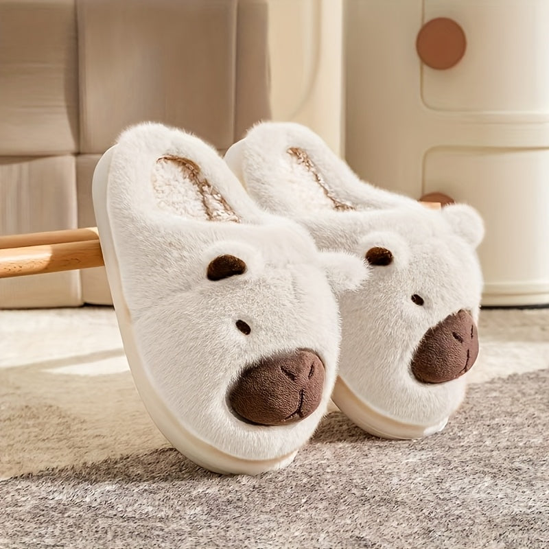 Unisex Plush Cartoon Kabbalah Character Indoor Outdoor Slippers with EVA Sole