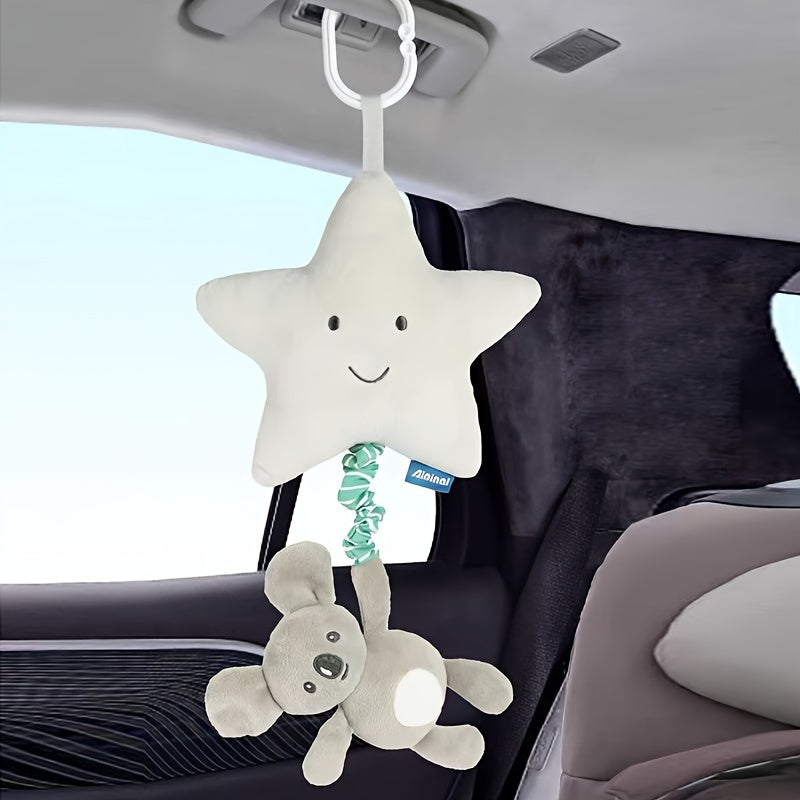 Baby Toy Car Hanging Bed with Animal Motif and Music Box