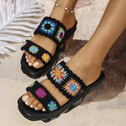 Women's Bohemian Flat Sandals Anti-Slip Summer Shoes