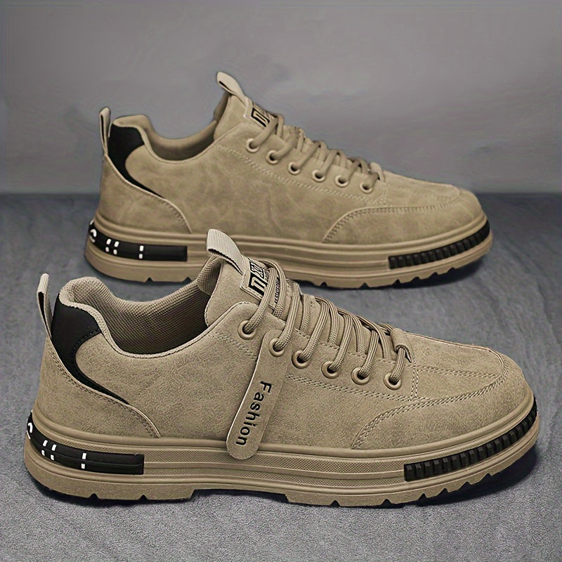 Men's Casual Sports Shoes Lightweight Breathable Non-Slip PVC Sole for Hiking Outdoor Daily