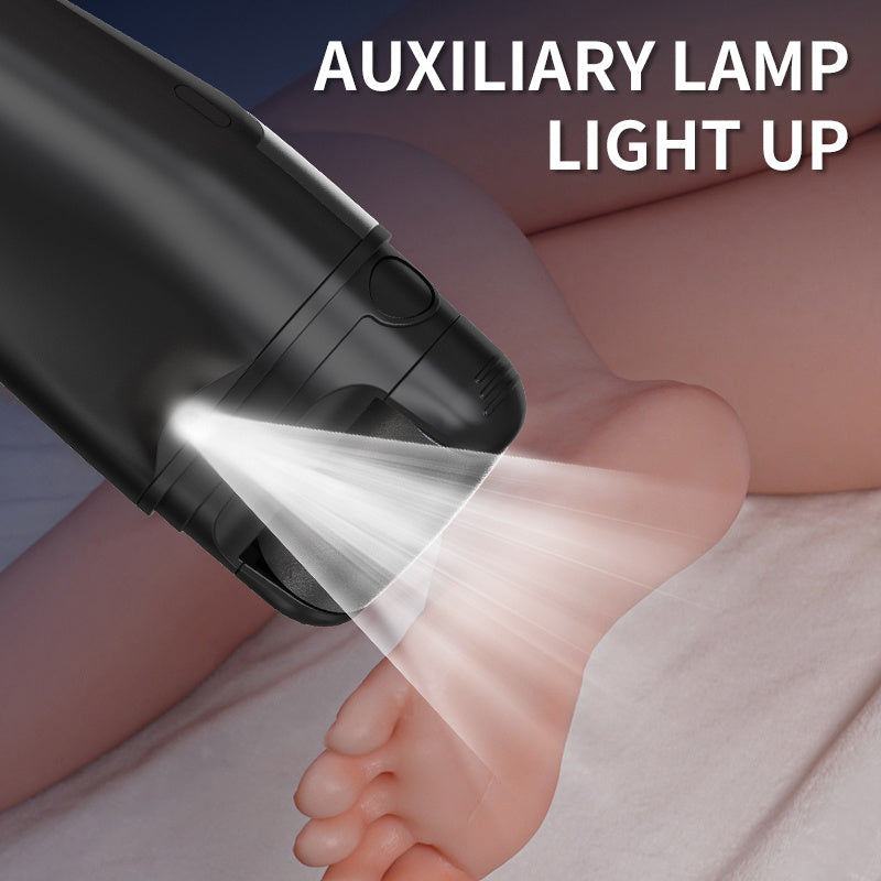 Portable Electric Foot Grinder Rechargeable Lithium Battery USB Charging Multiple Grinding Heads Built-in Light Adjustable Settings