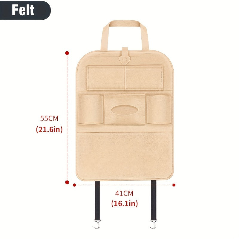 Avtomobil orqa o'rindiq tashkilotchisi, saqlash cho'ntaklari, oyoq uchun mato, o'rindiqni himoyalash, tish qutisi, stakan tutqich, noutbuk stol, ovqat uchun plastinka, park qilish uchun foydalanish