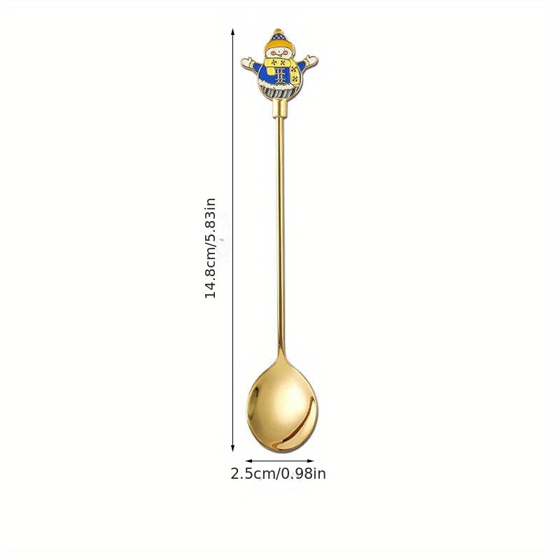 Set of 4 Stainless Steel Cutlery Pieces Gift Box Coffee Dessert Tea Spoons