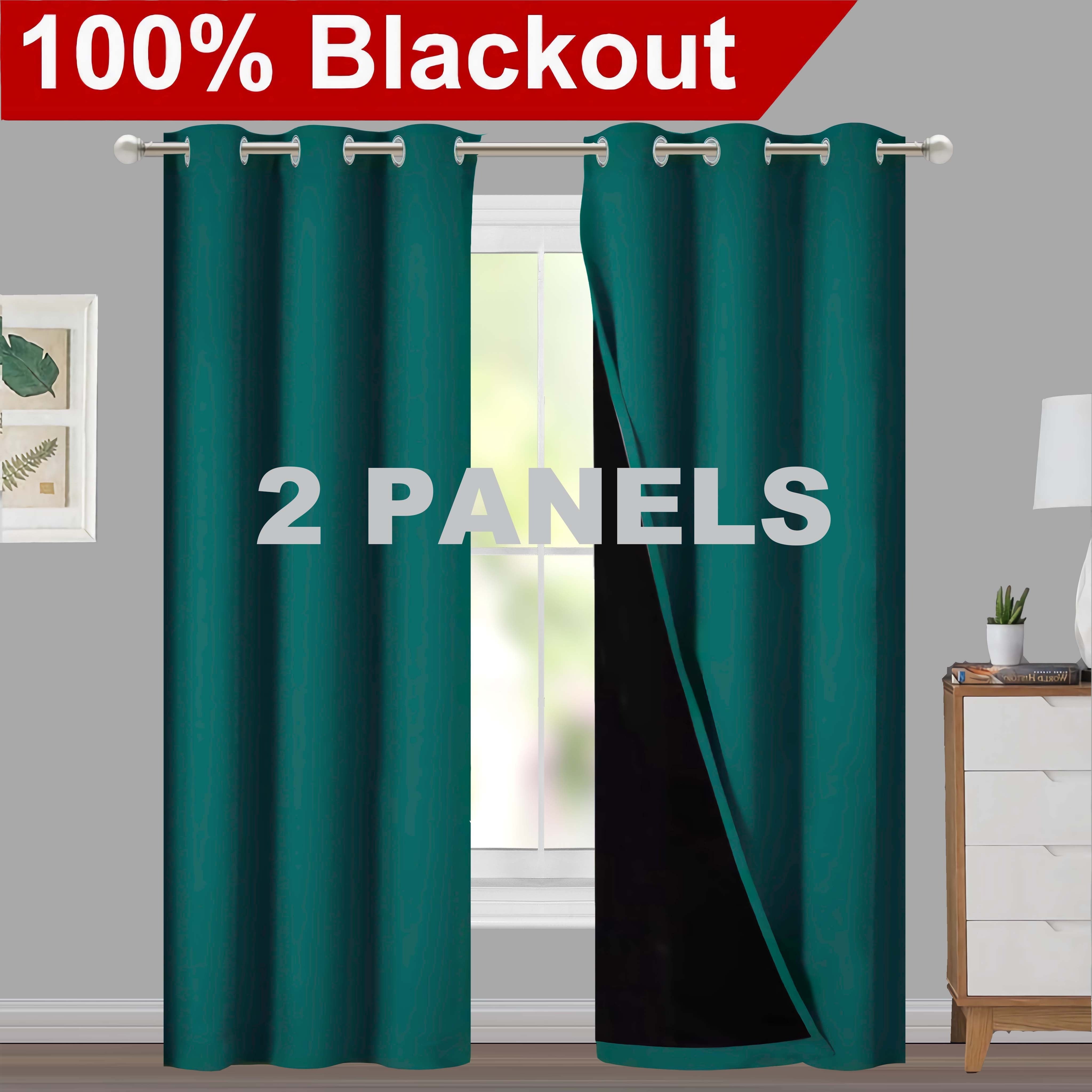Blackout Curtains for Living Rooms and Bedrooms, Light-Blocking, Thermal Insulated