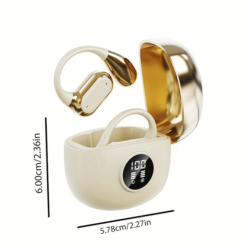 Wireless On-Ear Headphones Deep Bass HIFI Touch Control Rechargeable for Android iPhone Gaming Video Calls