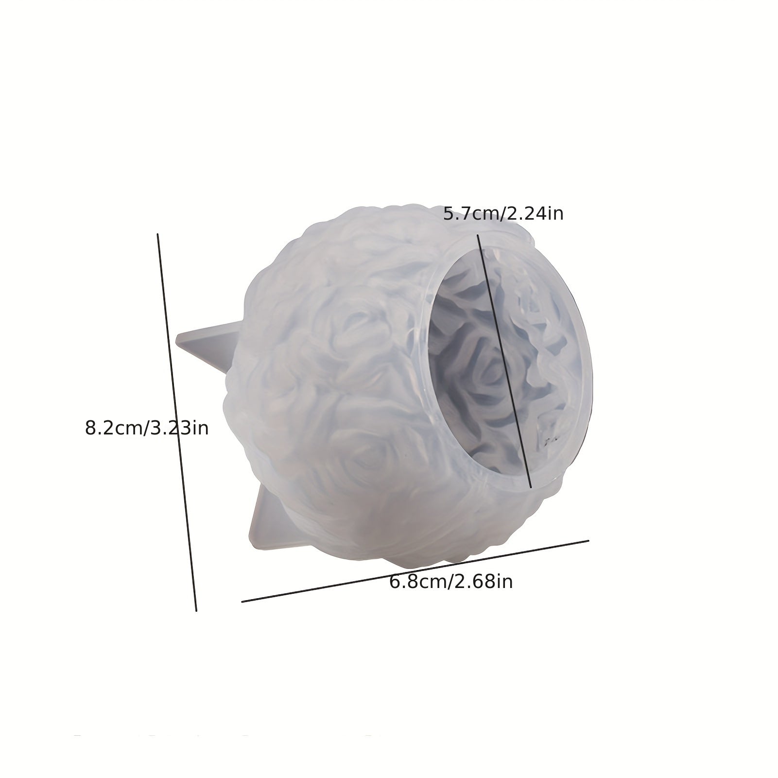 Silicone Mold for 3D Rose Ball Candles and Flower Cluster Ice Cubes Home Decor