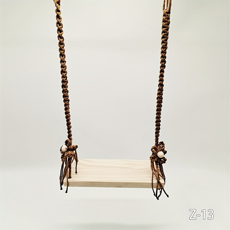 Wooden Swing Photo Prop for Kids Baby Shower Background Decoration