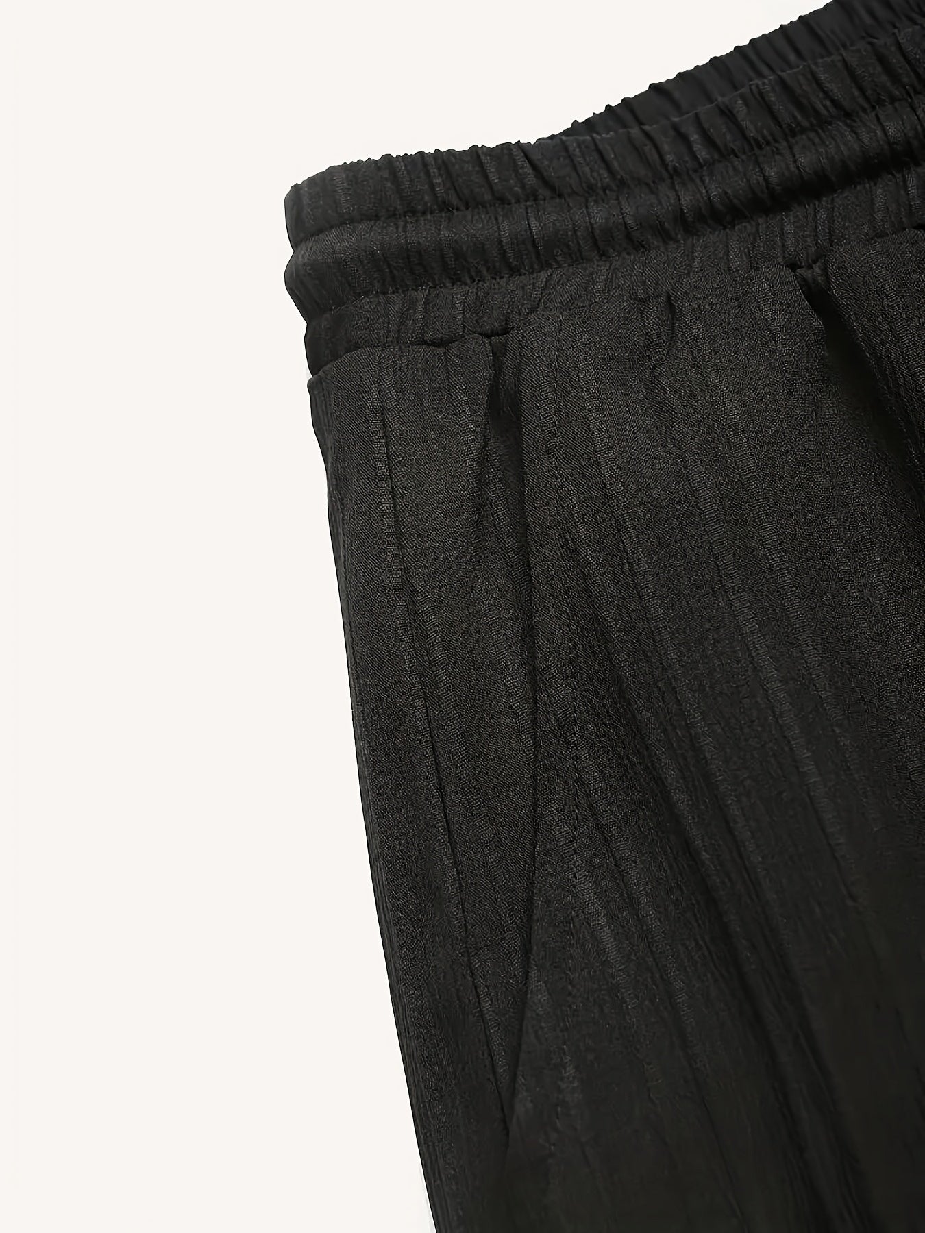 Men's Plus Size Casual Suit with V-Neck Polyester Solid Color Regular Fit