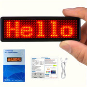 Rechargeable Wireless LED Badge 48x12 Pixel Matrix Display App-Controlled Customizable for Events Nightclubs Hotels