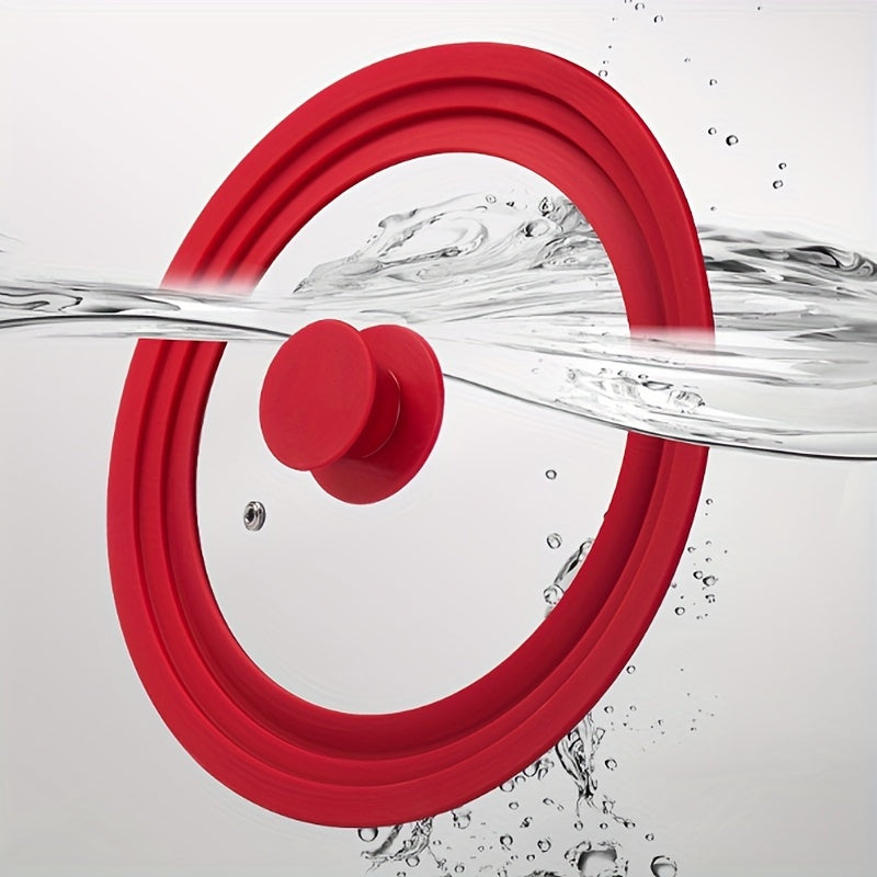 Силиконовая универсальная крышка для посуды - подходит для кастрюль, сковород и сковородок диаметром от 7" до 12", термостойкий край с закаленным стеклянным покрытием, идеально подходит для стеклянных плит.