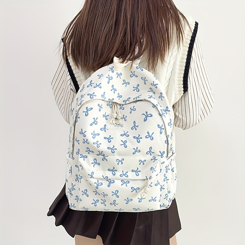 Kelebek bosma sumkasi Polyester ko'p bo'lakli maktab sayohati uchun zip yopilishi bilan chuqur khaki, pushti, to'q sariq, ko'k, qora