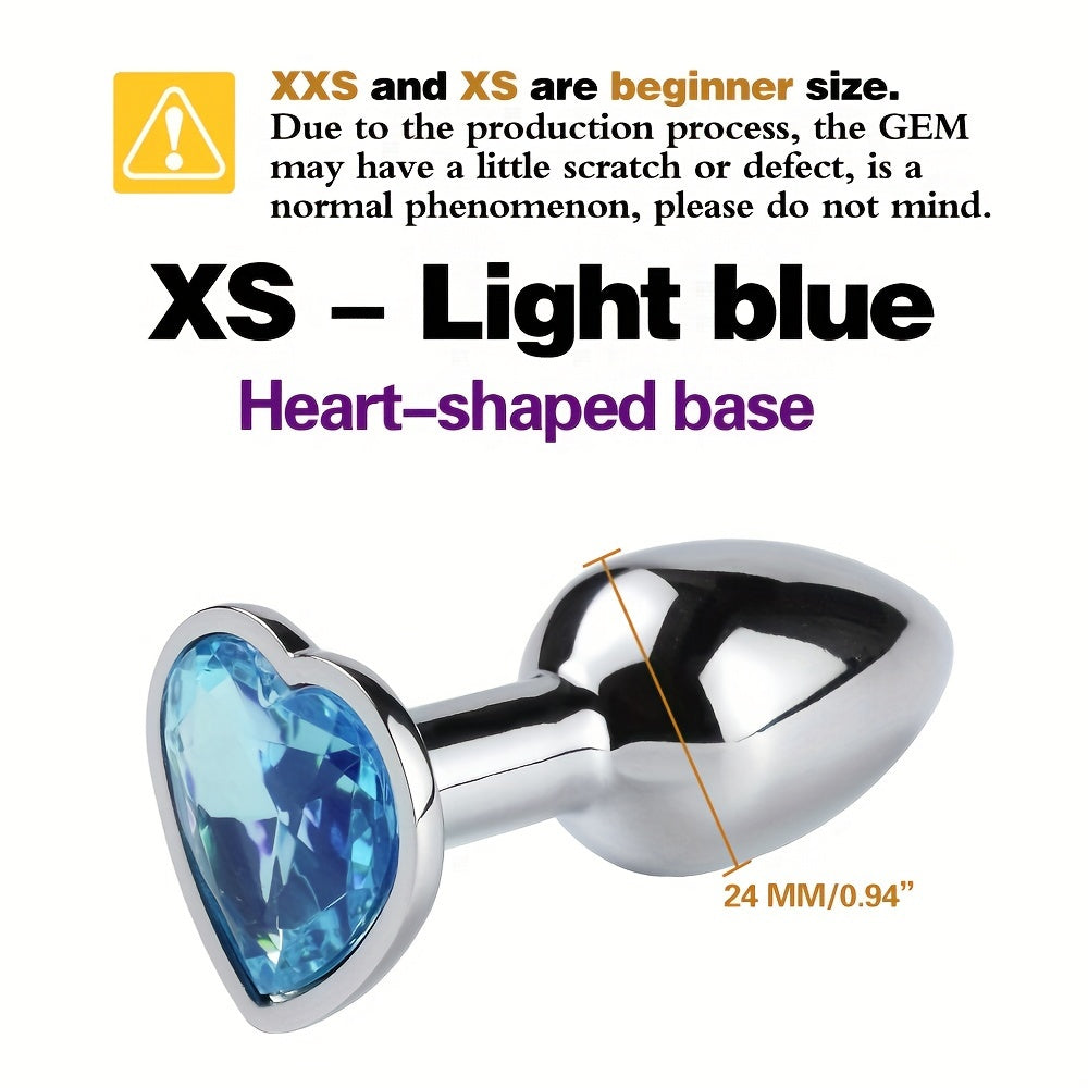 Adult Unisex Gold Gemstone Butt Plug Small Beginner Sex Toy