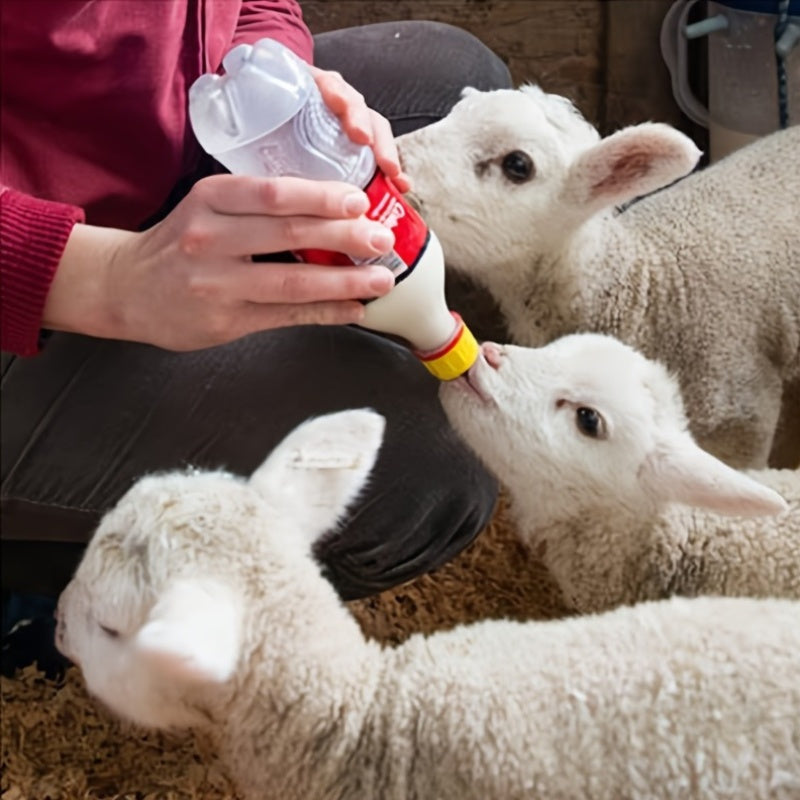 Mustahkam plastik hayvonlarni ovqatlantirish nipellari qo'y, echki, qo'zichoq va kuchuklar uchun yumshoq kauchuk sut emiziklarini taqdim etadi. Oson ichki uy bog'i hayvonlarini ovqatlantirish uchun elektr energiyasi talab qilinmaydi. 10 ta to'plam.