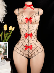 Women's Mesh Bodysuits and Jumpsuits for Valentine's Day