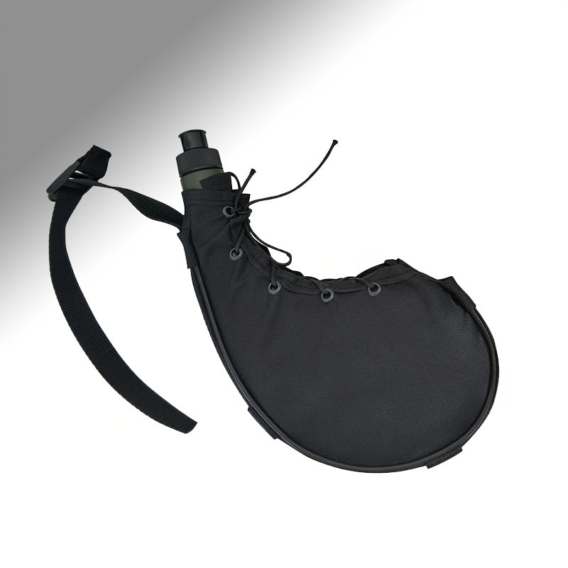 Suv o'tkazmaydigan ko'chma cho'l idishi, kamuflyajli sumkasi bilan, BPA dan xoli plastik oval shakldagi suv shishasi, ochiq havoda sarguzashtlar uchun, faqat qo'lda yuvish.