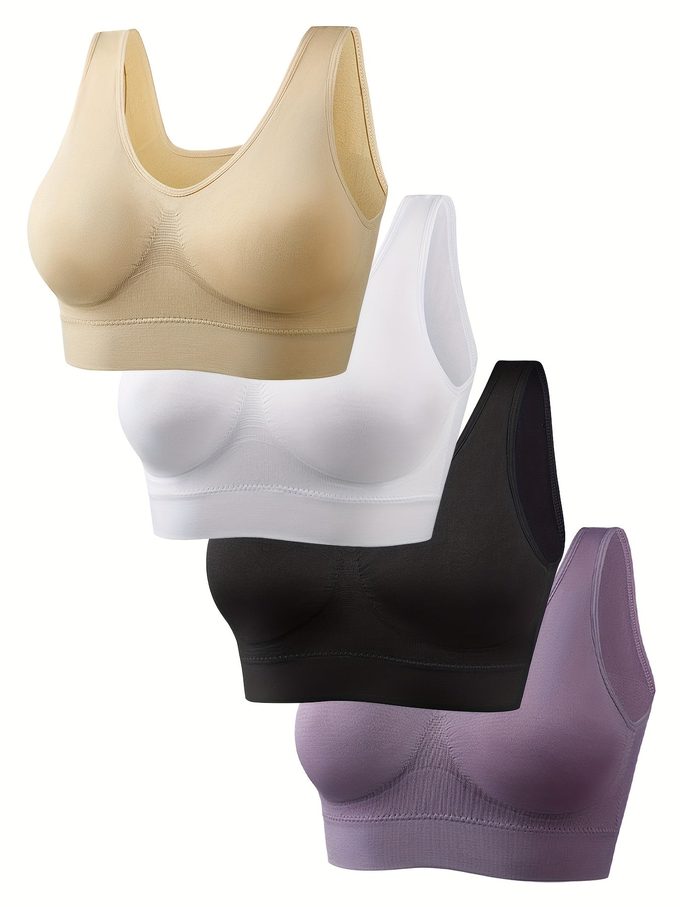 Women's Sports Bra Pack Underwire-Free High Support Yoga Running