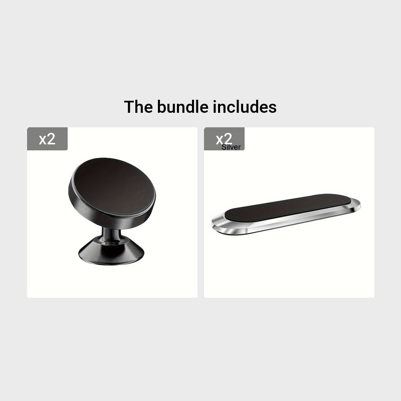 360° Rotation Car Phone Holder with Magnetic Suction Aluminum Alloy Waterproof