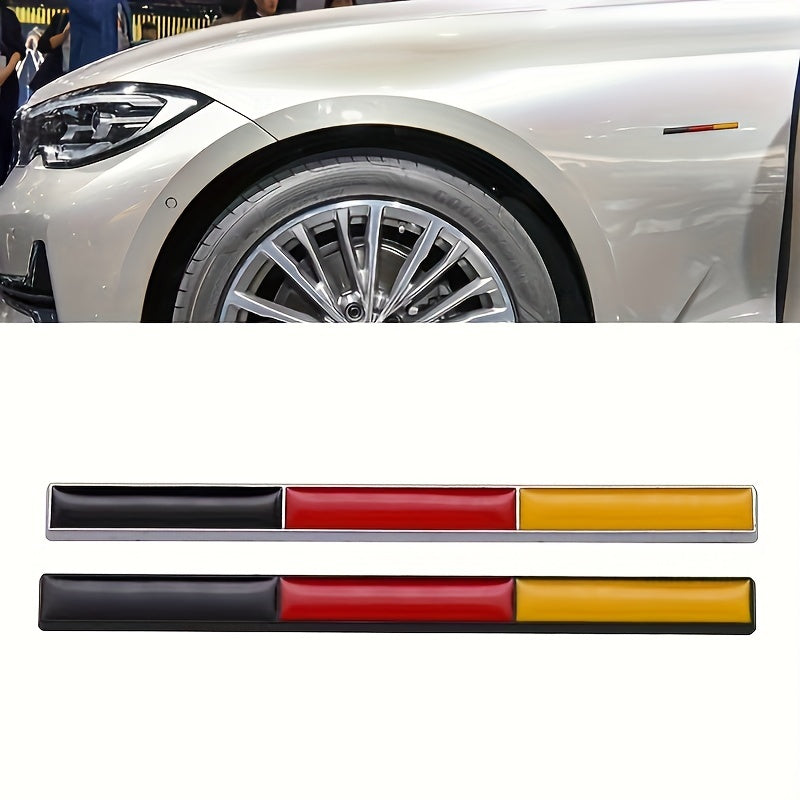 1PC 3D Metall Avtomobil Stiker Germaniya Frantsiya Italiya Bayrog'i Badg' Belgi Dekal