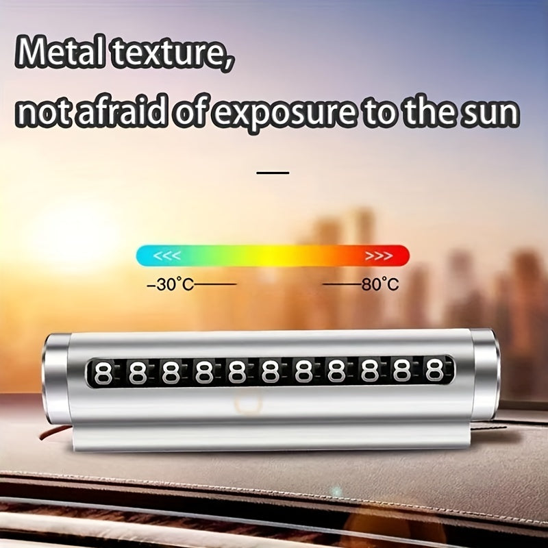 Временный номер телефона для парковки, номерной знак, аксессуар для автомобиля, устойчивый к высоким температурам