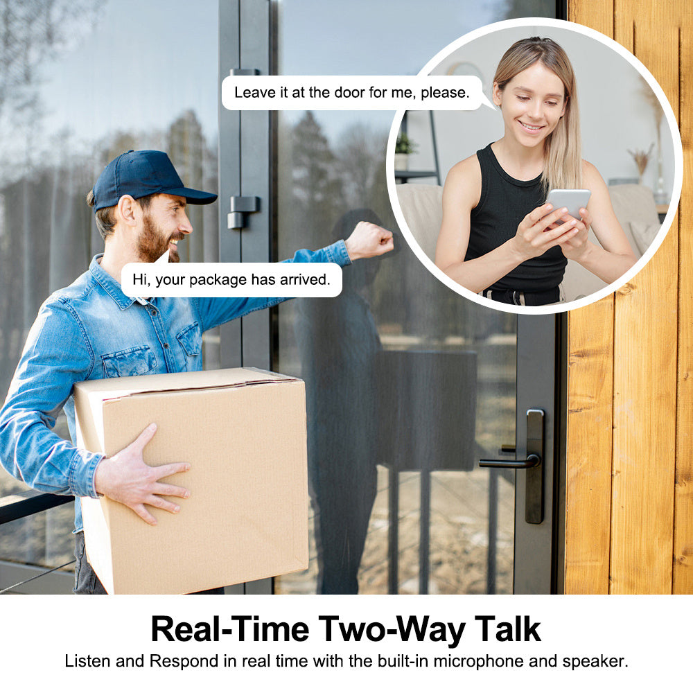 HD 1080P WiFi Security Camera with Pan Tilt Night Vision for Home Surveillance