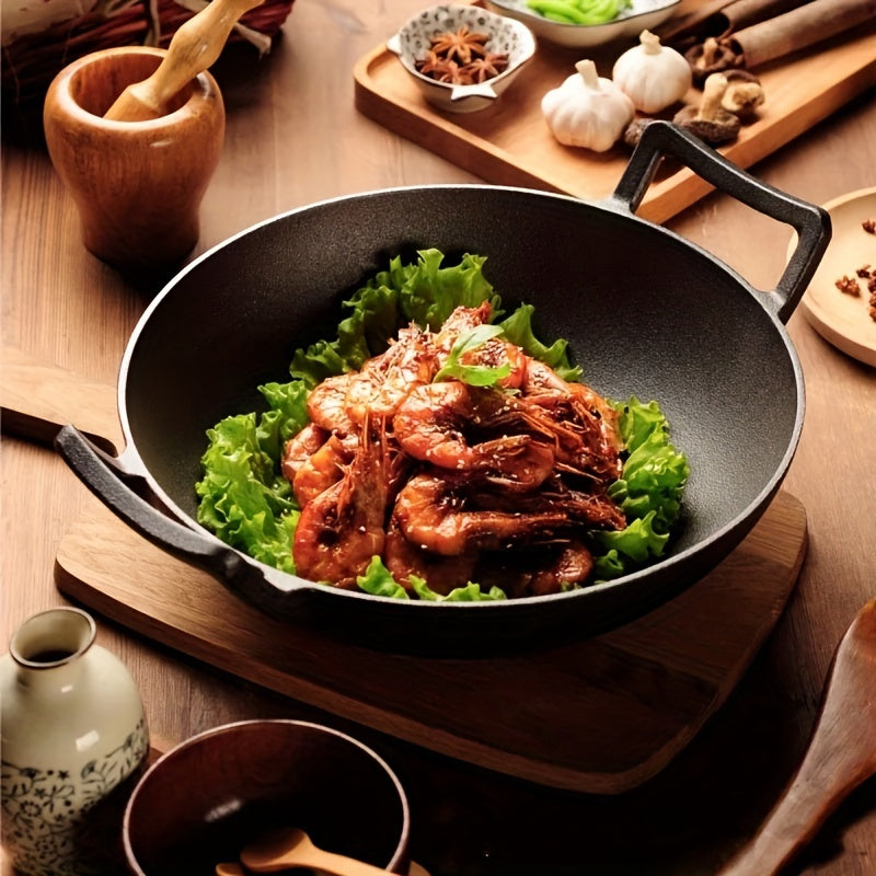 Ikki tutqichli golland qozon, oval kastryulka va ko'p maqsadli pishirish qozoni, quyma temirdan yasalgan.