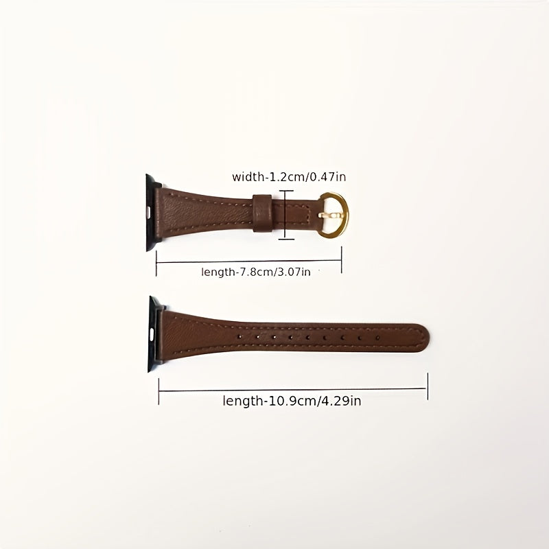 Retro Melad Color Series Leather Apple Watch Strap Fits 38mm to 49mm Compatible with All Models